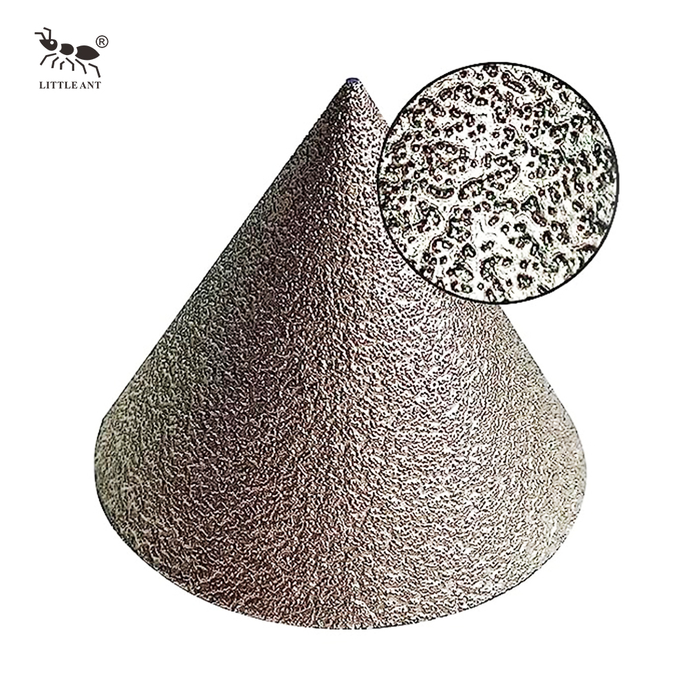 LITTLE ANT Cylinder Braze Diamond Beveling Chamfer Milling Bits for Stone Existing Hole Enlarging Polishing Shaping Trimming