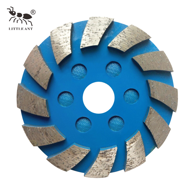 LITTLE ANT Roughened Metal Grinding Plate for Concrete Turbo Teeth Segment Dry And Wet Use Coarse