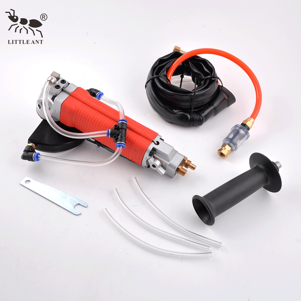 LITTLE ANT Premium Rear Exhaust Air Wet Water Polisher Hand Hold Pneumatic Angle Polishing Machine Operated Tools
