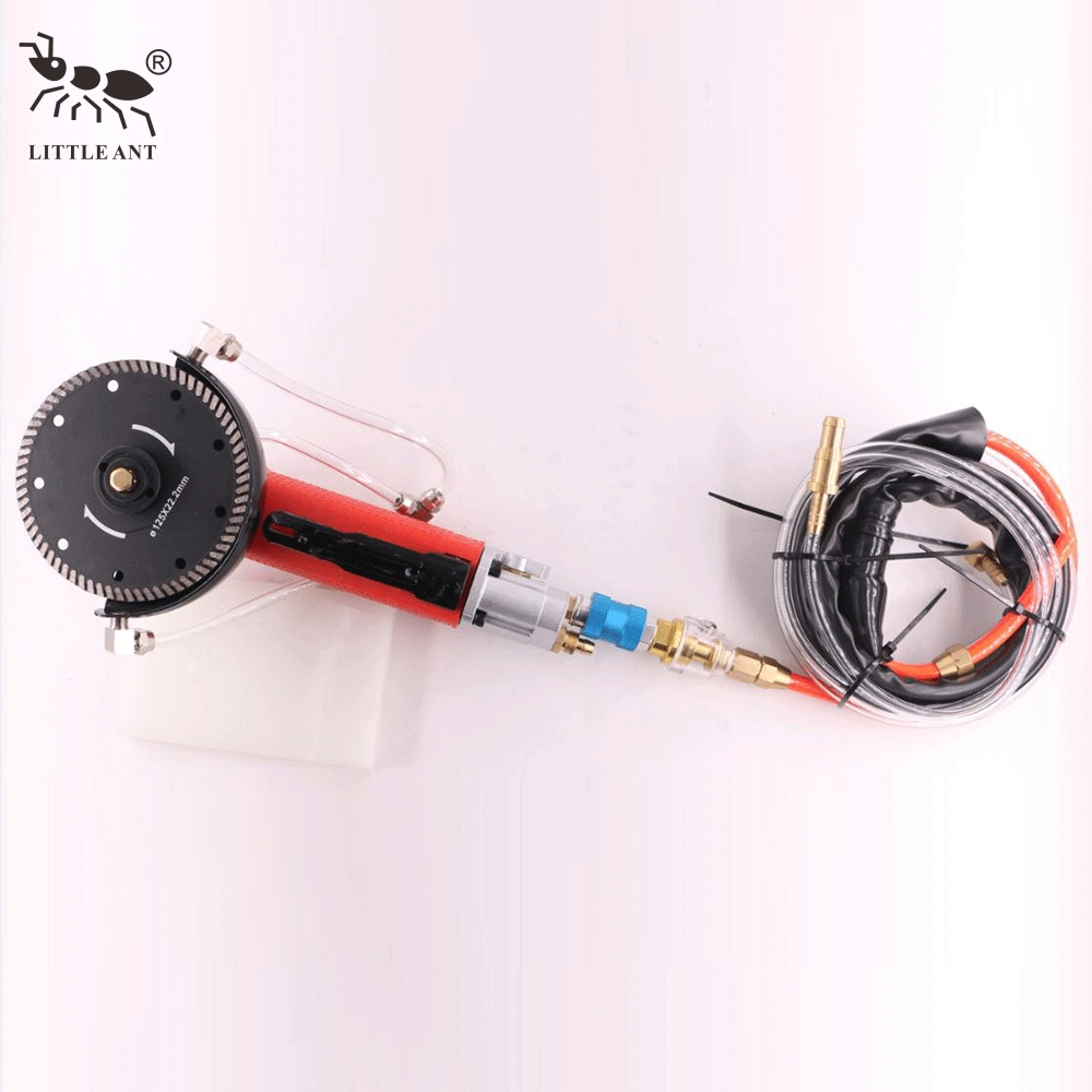 LITTLE ANT Wet Cutting Air Grinder Pneumatic Polisher Machine Adjustable Speed Water Use Angle Grinding Stone