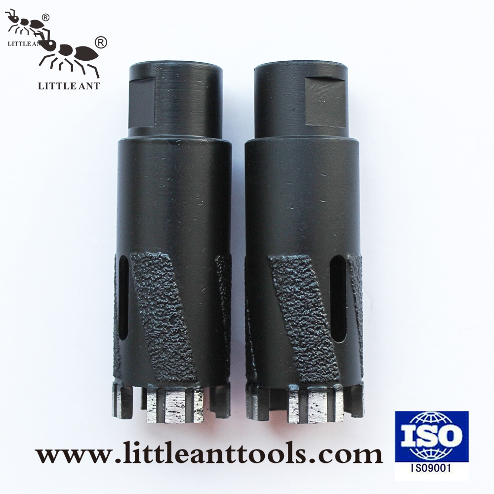LITTLE ANT Diamond Core Drill Bit Set Dry Use For Granite Stone Wall Brick Blue Color