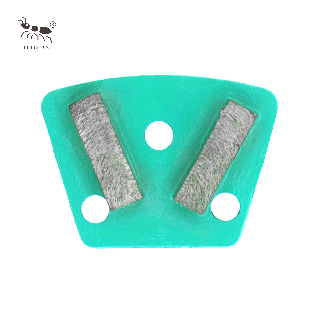 LITTLE ANT Trapezoid Abrasive Powder Tools Metal Diamond Grinding Plate 2 Bar Segments Surface Polishing Disc