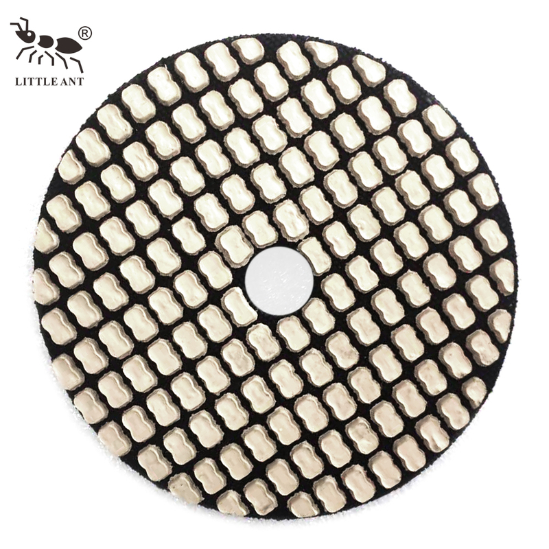 LITTLE ANT Gourd Shape Diamond Pressed Super Dry Polishing Pad Fast Leveling Qucik Repair for Marble Granite Terrazzo Concrete Tile