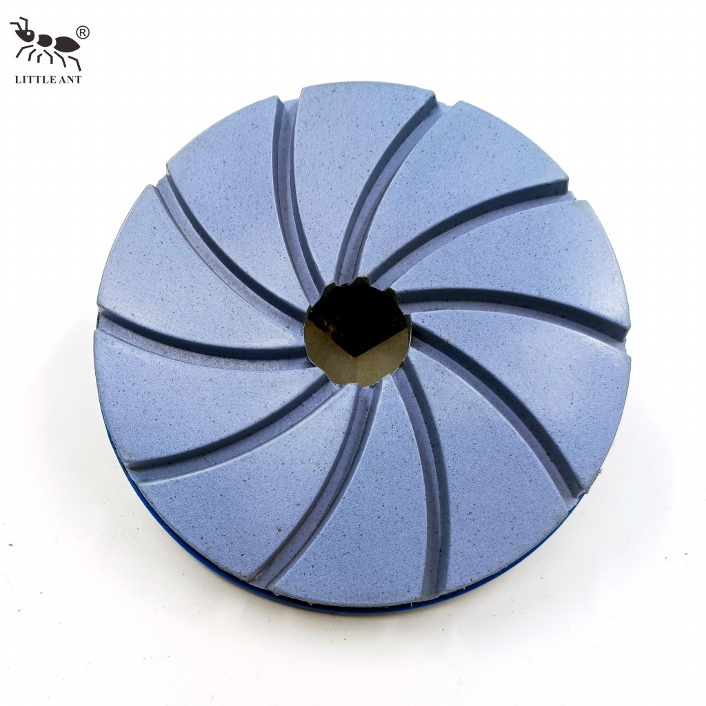 LITTLE ANT Snail Lock Resin Floor Polishing Pad With PVC Backer Granite Marble Terrazzo Quartz