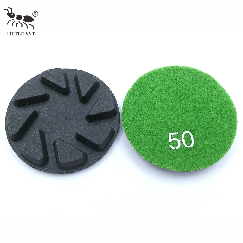 Resin Floor Polishing Pad with Heavy-duty Polishing Machine 3inch Granite Marble Terrazzo Quartz