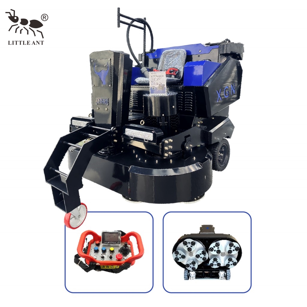 LITTLE ANT Ride-on Intelligent Remote-Controlled Dual-Disc Dual-Drive Grinding Machine XGN-1666 Bull Grinding King