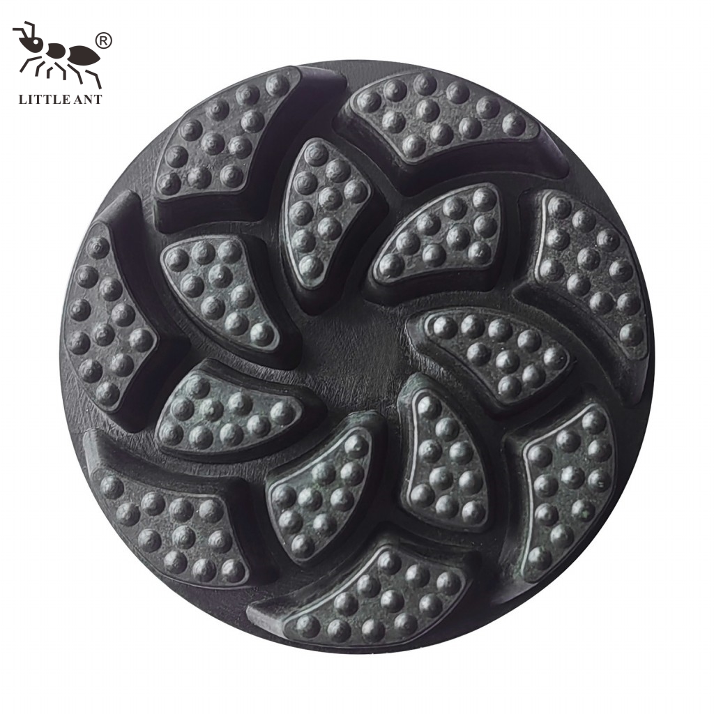 LITTLE ANT NEW 3 Inch King of Bull 3 Kinds of Shapes Diamond Concrete Floor Polishing Pad