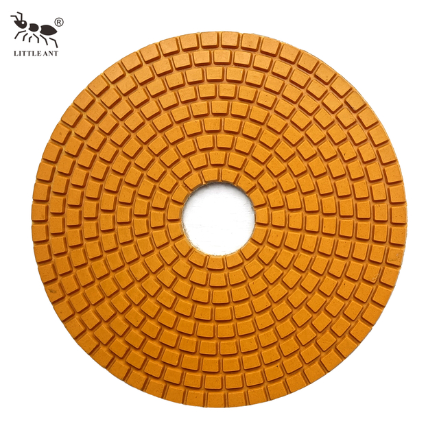 LITTLE ANT 200mm 8inch Resin Floor Polishing Pad for Stone Granite Marble Terrazzo Quartz