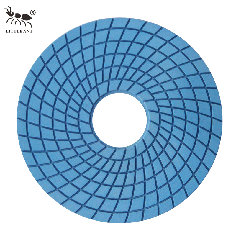 LITTLE ANT 7inch 180mm Resin Polishing Pads Spirl Wet True Color for Engineered Stone