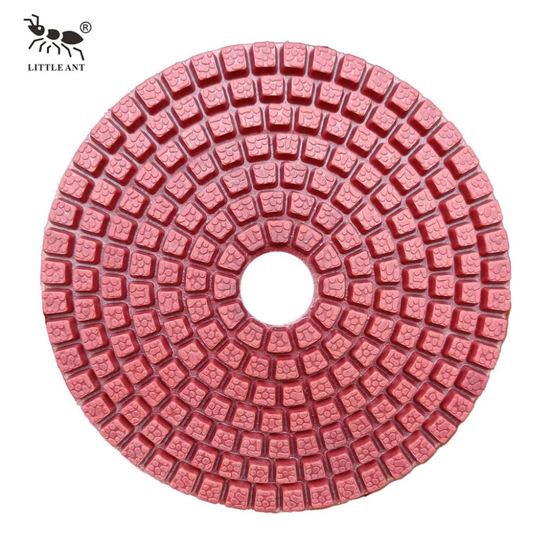 LITTLE ANT Spot Mould 4inch Wet Polishing Pads for Marble Terrazzo Granite Stone Less Dust High Sharpness