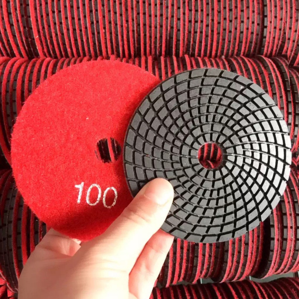 LITTLE ANT 3inch 4inch 7inch Diamond Spirl Wet Resin Polishing Pads True Color for Concrete Stone Granite Quartz Terrazzo Counter-top