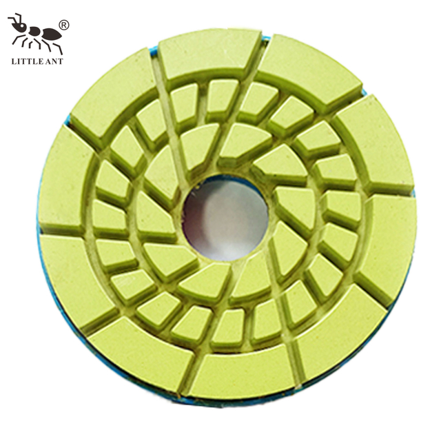 LITTLE ANT 5" 125mm Snail Lock Resin Floor Polishing Pad With PVC Backing Wet Use 5inch Granite Marble Terrazzo Quartz