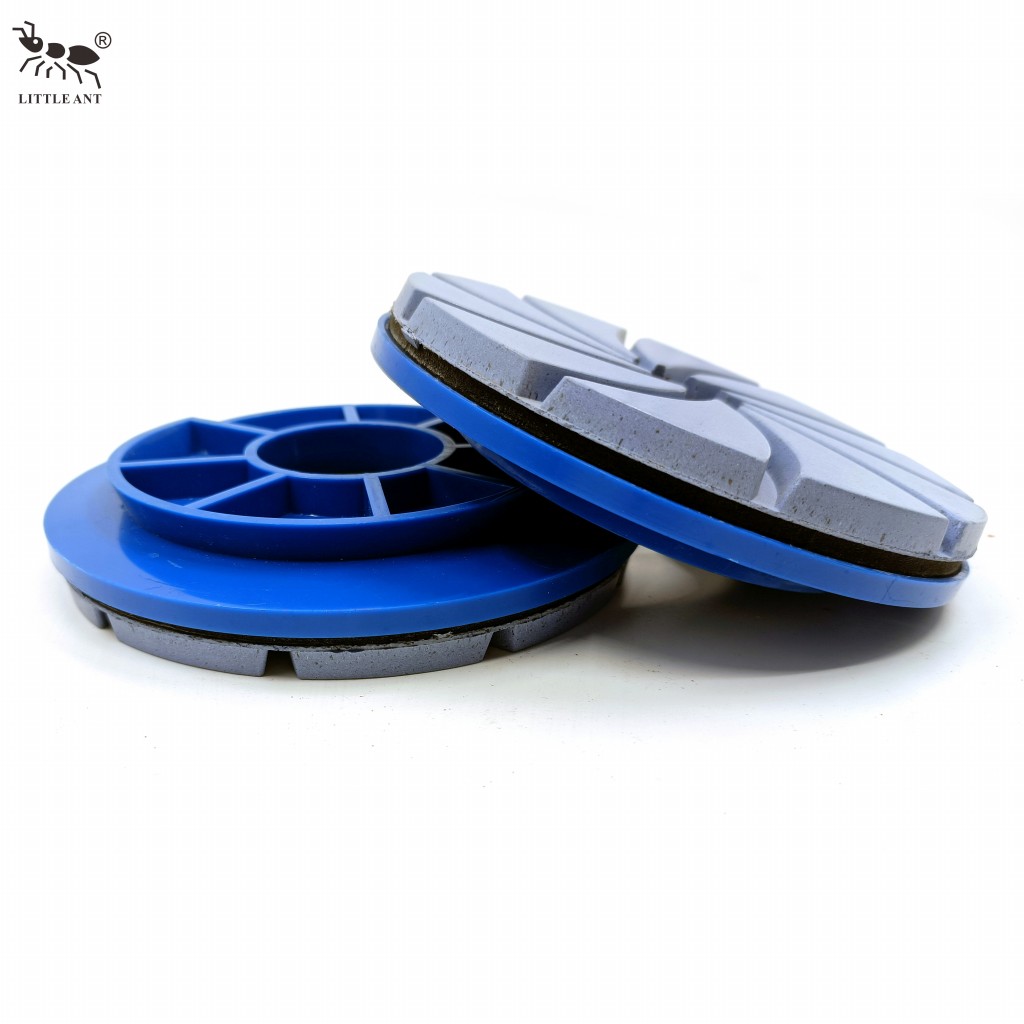 LITTLE ANT Snail Lock Resin Floor Polishing Pad With PVC Backer Granite Marble Terrazzo Quartz