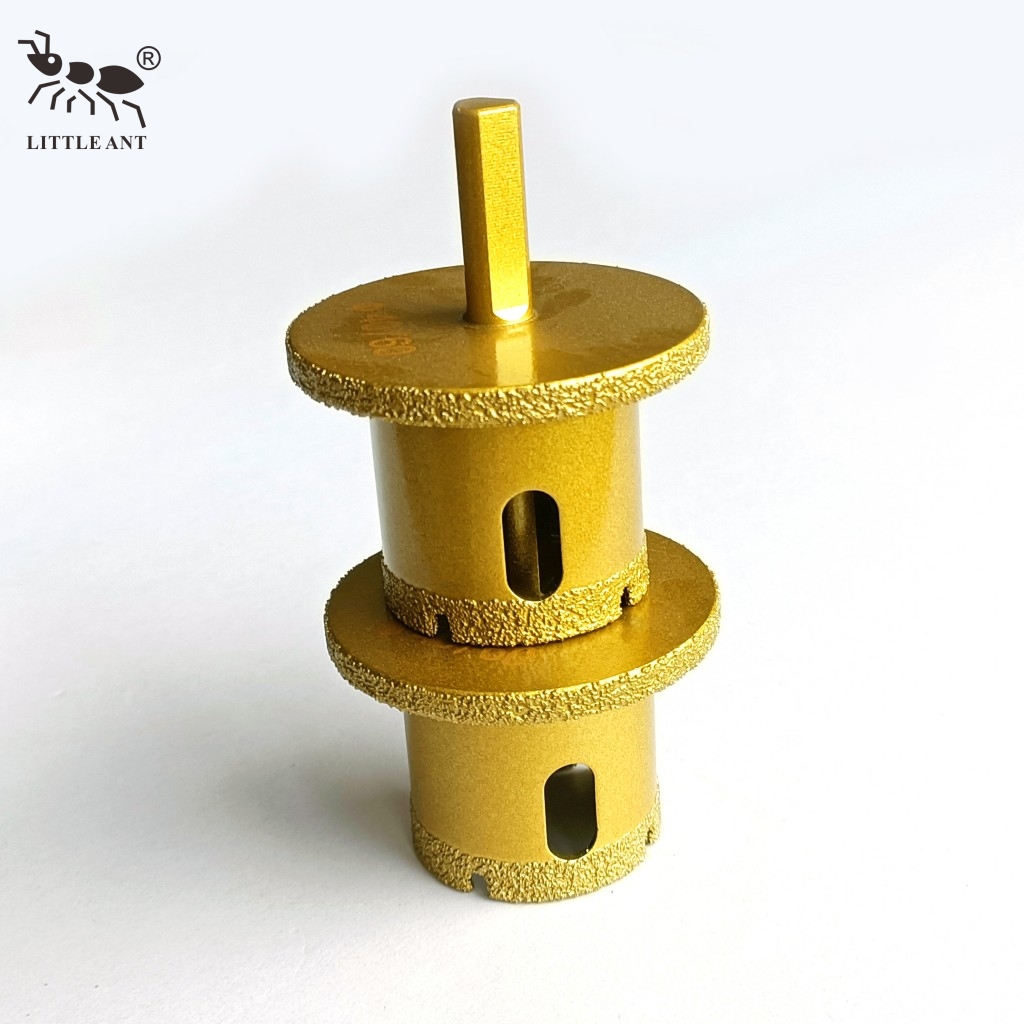  LITTLE ANT Red Brazed Diamond Bit Core Drill Hole Saw For Marble Ceramic Tile Porcelain Stone Wall Brick