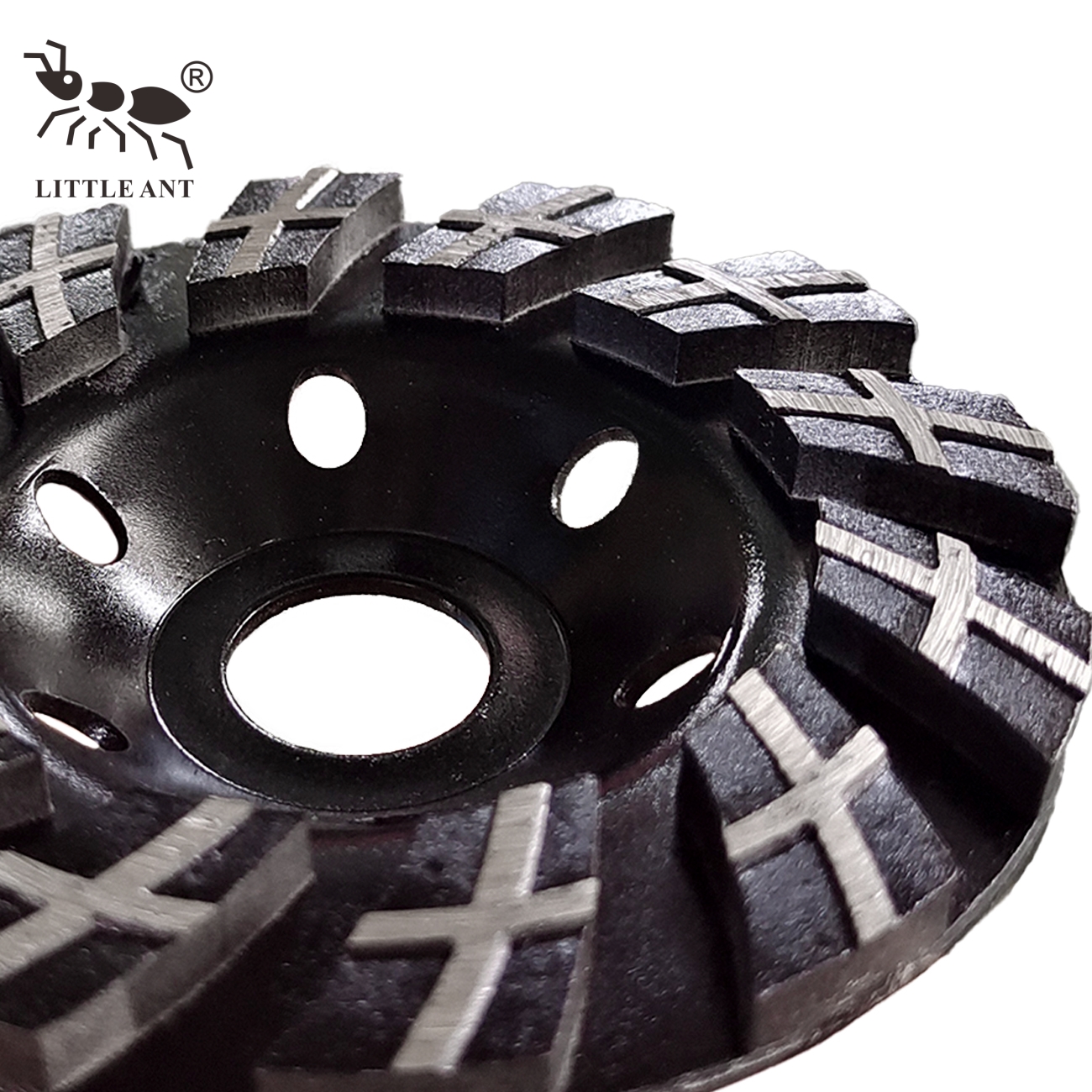 LITTLE ANT 4 Inch Cross Type 12-Segmented Grinding Disc 125mm Cup Wheel