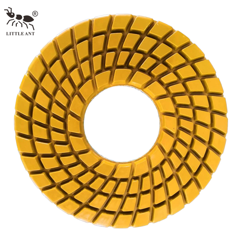 LITTLE ANT 10inch 250mm Resin Floor Polishing Pad Spiral for Power Tool Granite Marble Terrazzo Quartz