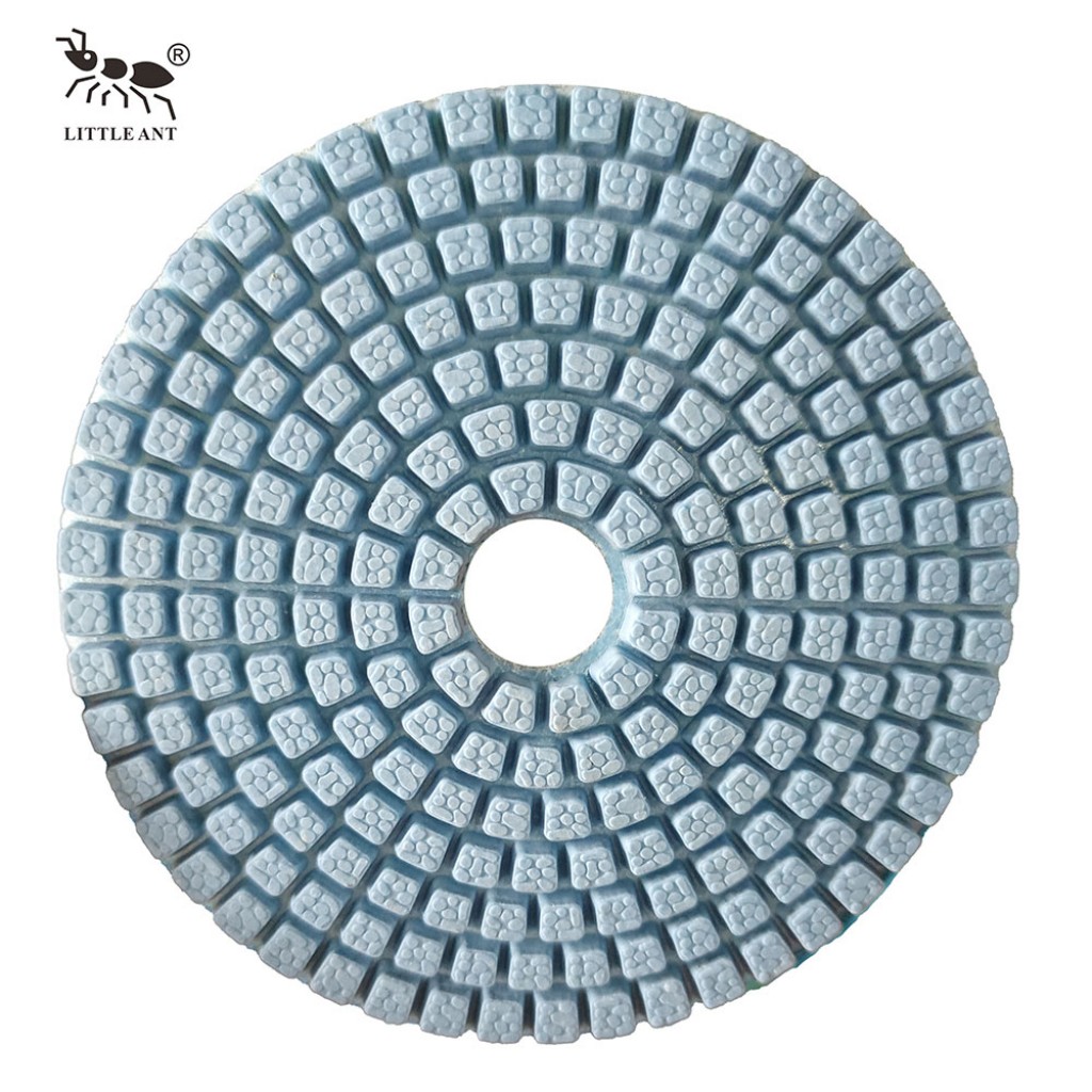 LITTLE ANT Spot Mould 4inch Wet Polishing Pads for Marble Terrazzo Granite Stone Less Dust High Sharpness