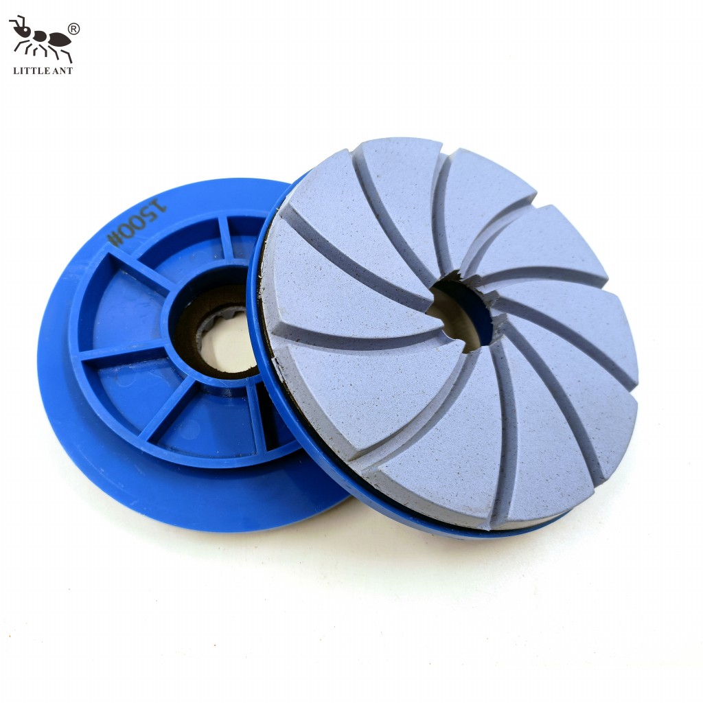 LITTLE ANT Snail Lock Resin Floor Polishing Pad With PVC Backer Granite Marble Terrazzo Quartz