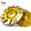 LITTLE ANT 4 Inch Turbo Teeth 12-Segmented Cup Wheel for Concrete And Stone 