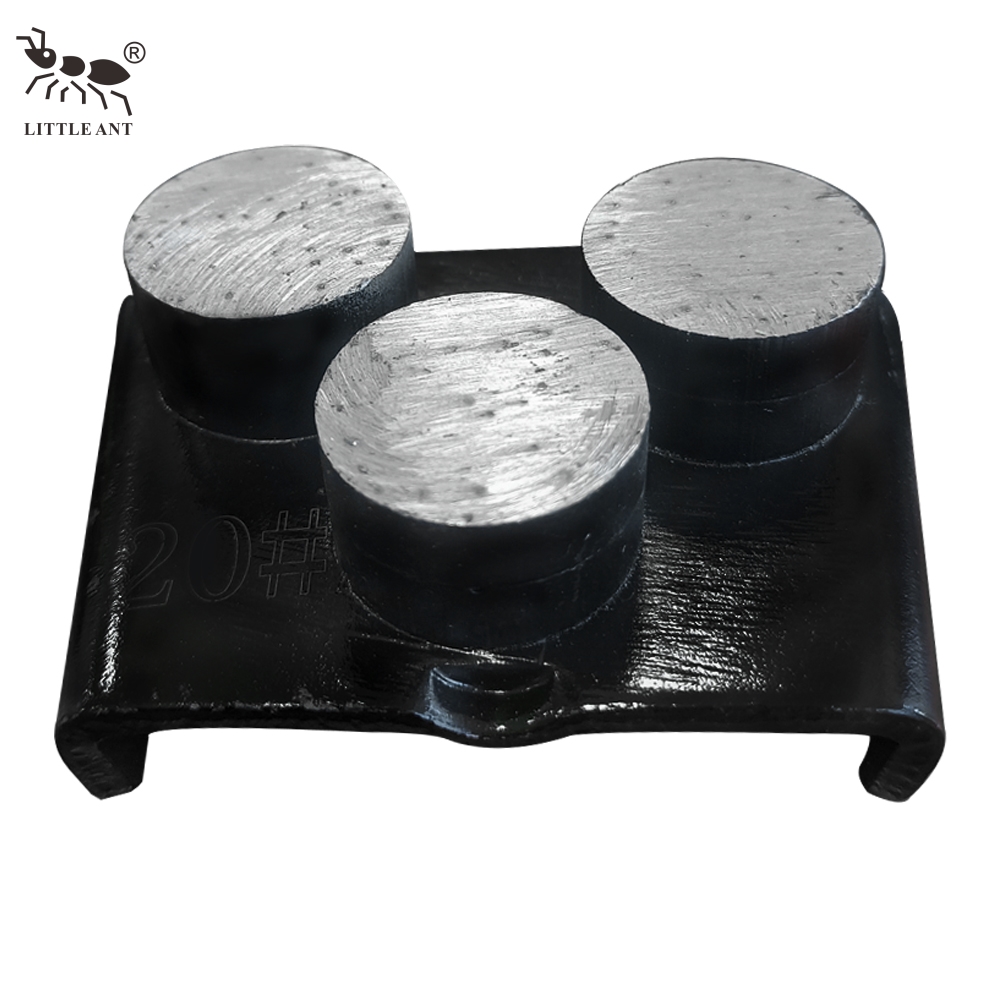 LITTLE ANT Metal Grinding Plate Diamond Segmengts Solid Disc Concrete Dry Wet Use Coarse Fine for HTC Floor Grinder Machine