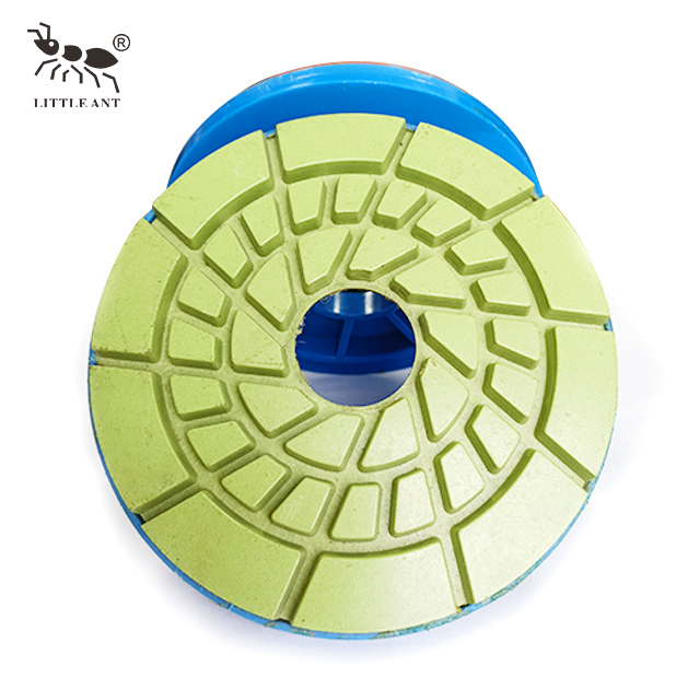 LITTLE ANT 5" 125mm Snail Lock Resin Floor Polishing Pad With PVC Backing Wet Use 5inch Granite Marble Terrazzo Quartz