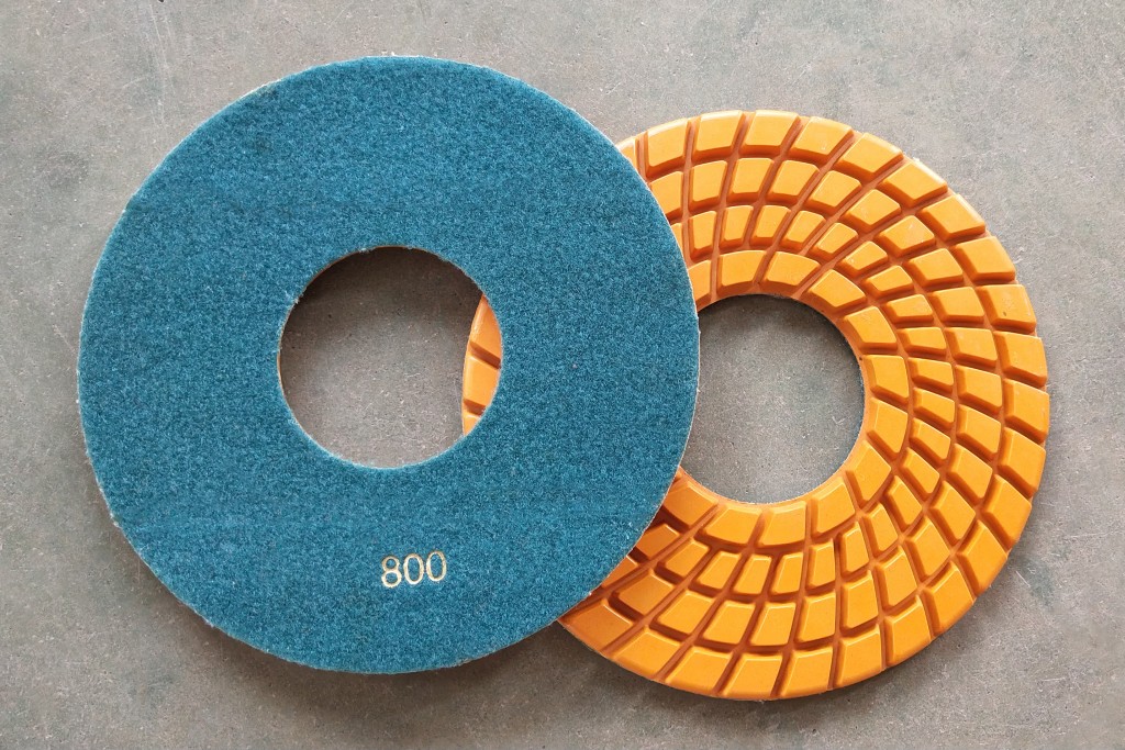 LITTLE ANT 10inch 250mm Resin Floor Polishing Pad Spiral for Power Tool Granite Marble Terrazzo Quartz