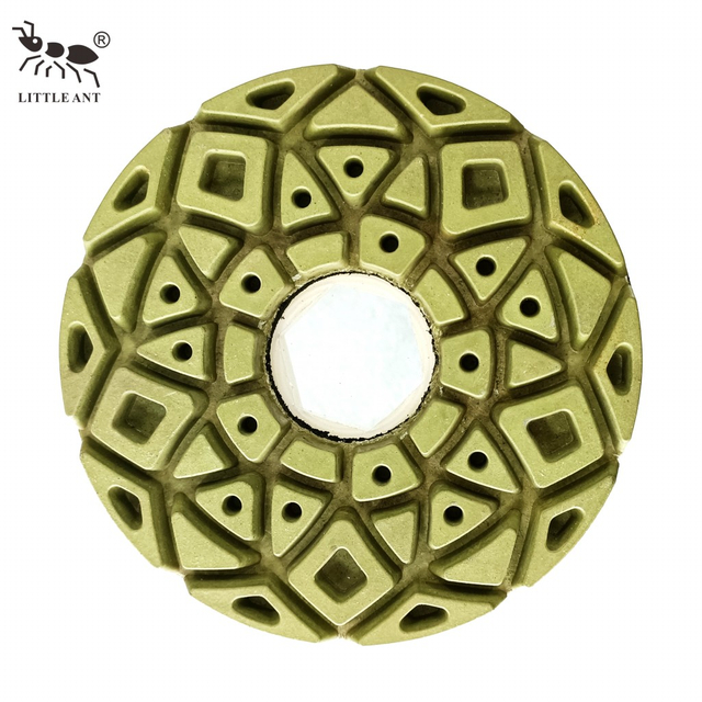 LITTLE ANT Snail Lock 5inch 125mm Resin Edge Polishing Pad With PVC Backer Granite Marble Terrazzo Quartz