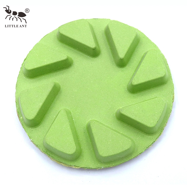 Resin Floor Polishing Pad with Heavy-duty Polishing Machine 3inch Granite Marble Terrazzo Quartz