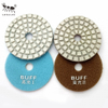 LITTLE ANT NEW High Gloss 4inch 2-step Shine Diamond Concrete Floor Polishing Pad