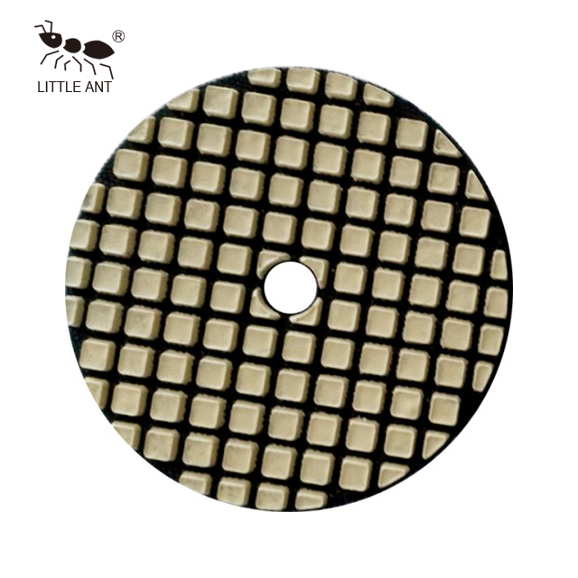 LITTLE ANT Square type Super Dry Diamond Polishing Pad for Marble Granite Concrete Countertop Hand Polisher Portable Grinder