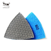 Diamond Sponge Triangle Hand Polishing Pad for Glass Granite Marble Countertop