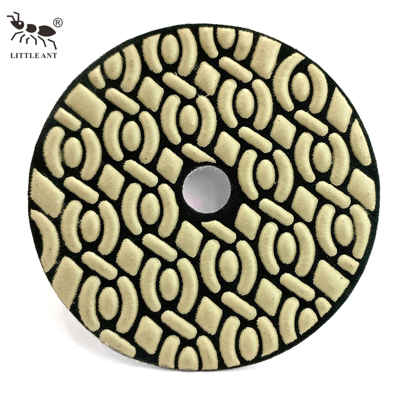 LITTLE ANT 4inch 100mm Dry Polishing Pad for Sandstone Granite Marble Terrazzo Quartz