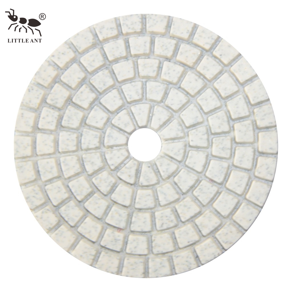 LITTLE ANT Best Seller Square Wet Polishing Pad 3" 4" 5“ 6” 8“ Inch Less Dust for Concrete Stone