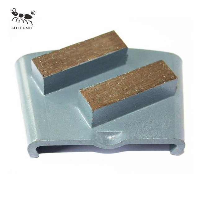 LITTLE ANT Trapezoid Metal Diamond Grinding Plate for Concrete Solid Medium Soft HTC Floor Grinder Machine