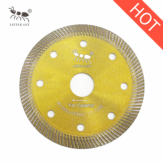4”/ ∮105mm Diamond Ceramic Turbo Blade Diamond Cutting Disc for Pocelain Tile 