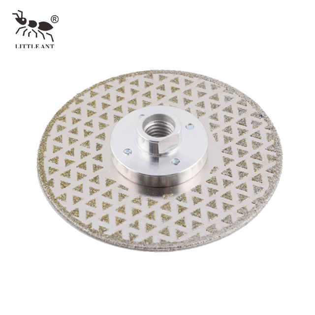 Diamond Electroplated Saw Blade with Flange for Marble Tile Ceramic