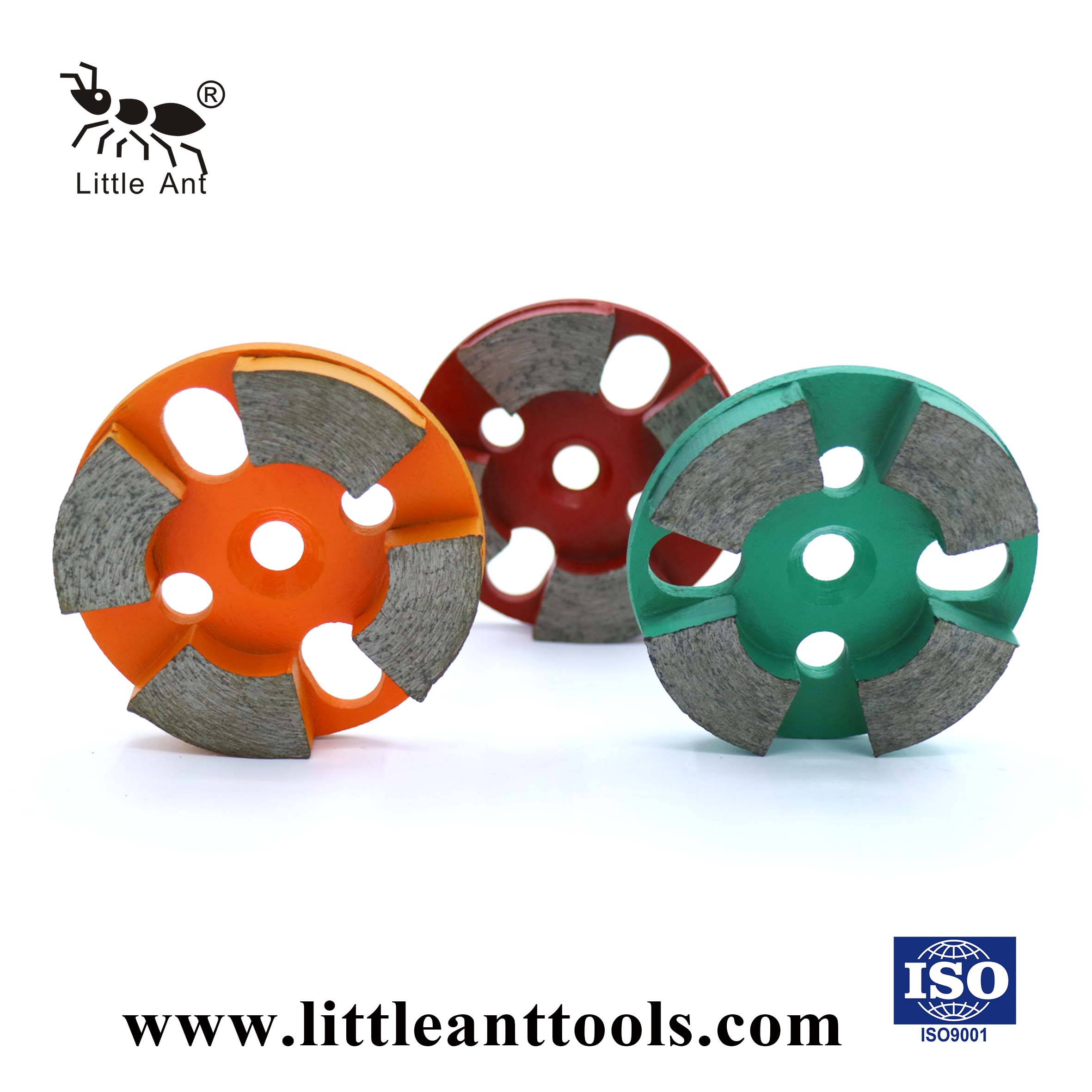LITTLE ANT Circular Metal Grinding Plate for Concrete Sector Segemnt Dry And Wet Use Coarse
