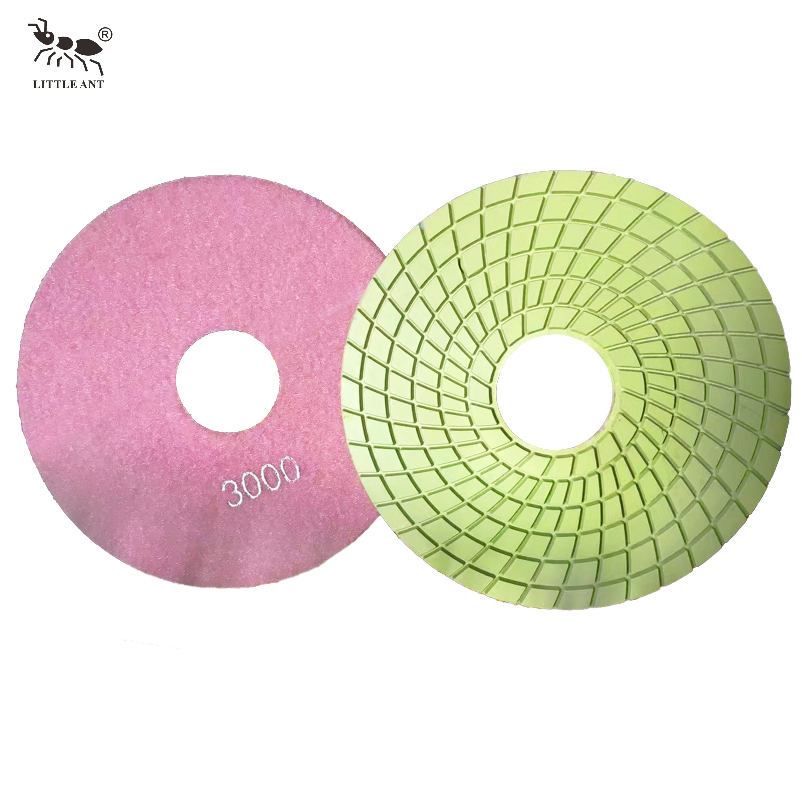 LITTLE ANT 7inch 180mm Resin Polishing Pads Spirl Wet True Color for Engineered Stone