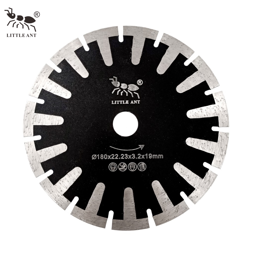 LITTLE ANT Diamond Cutting Disc for Granite 7"/ 180mm T-segment Saw Blade