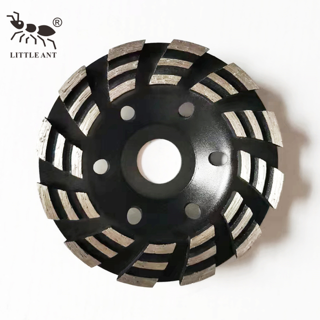 LITTLE ANT 4 Inch Cup Wheel 100mm Diameter Double Groove Shape 12 Segments