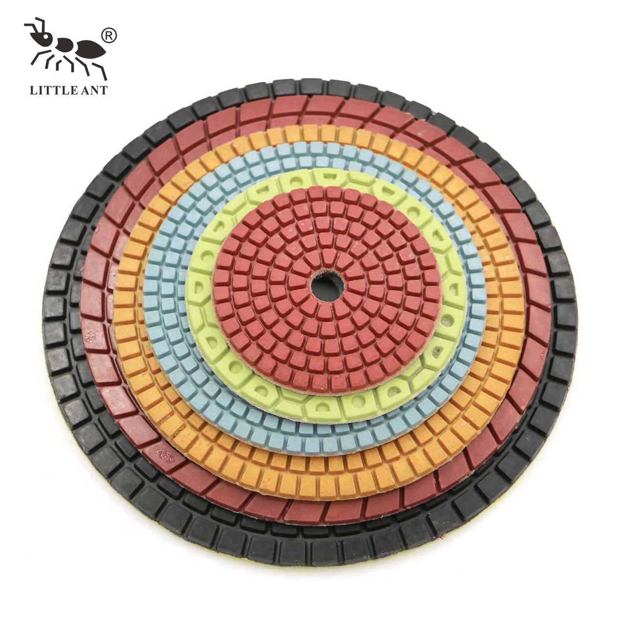 LITTLE ANT 200mm 8inch Resin Floor Polishing Pad for Stone Granite Marble Terrazzo Quartz