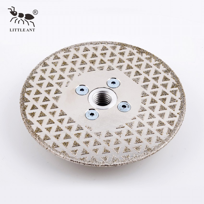 LITTLE ANT 5 7 9 Inch Diamond Particle Electroplated Saw Blade with Flange for Marble Tile Ceramic