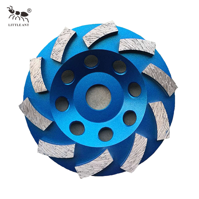 Hollow-carved Design Quick Cut Metal Bond Diamond Concrete Grinding Wheel Deep Blue