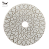 LITTLE ANT Diamond Hybrid 3 Steps Polishing Pad Dry and Wet Flexible for Stone Marble Granite Concrete Pure White