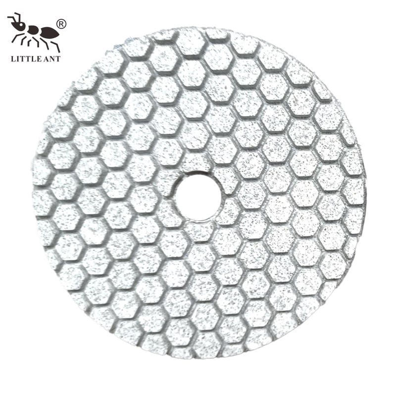 LITTLE ANT Diamond Grit 5-step Hybrid Pressed Marble Granite Quartz Porcelain Concrete Polishing Pads Surface