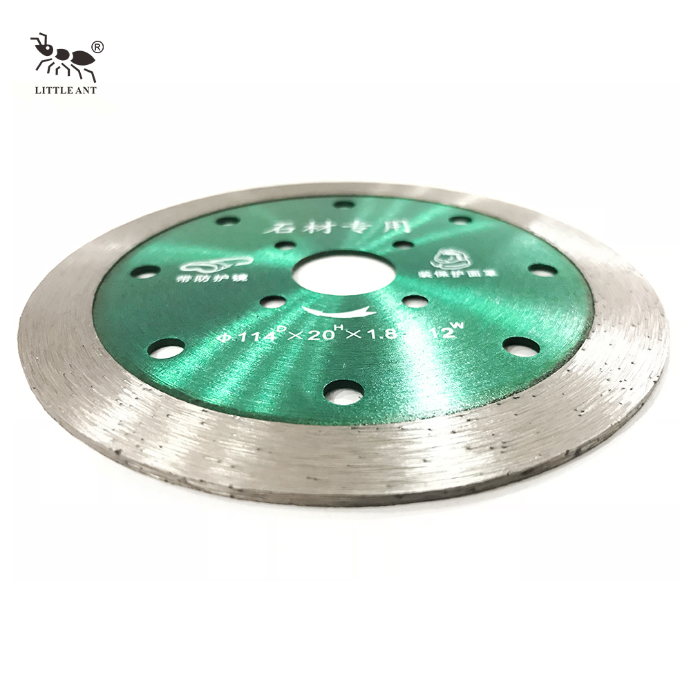 LITTLE ANT Continuous Diamond Wet Cutting Saw Blade 114mm 190mm Diametre for Granite Sandstone Concrete