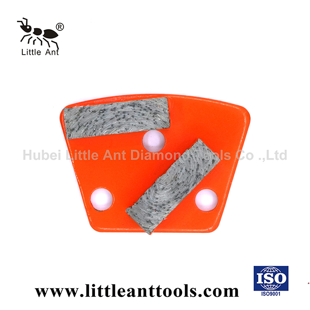 LITTLE ANT Disco De Corte Manufacturing Diamond Grinding Plate for Concrete Solid Medium Soft 2 Bar Segments Trapezoid