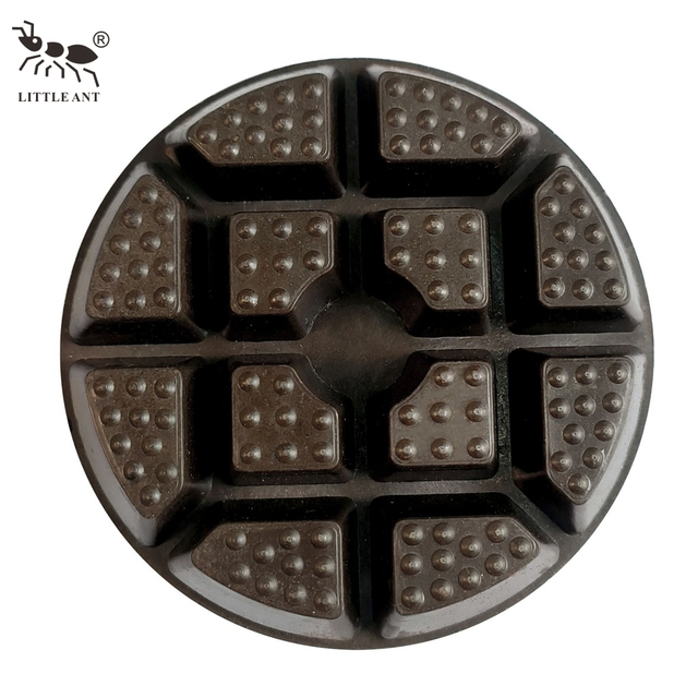 LITTLE ANT NEW 3 Inch King of Bull 3 Kinds of Shapes Diamond Concrete Floor Polishing Pad