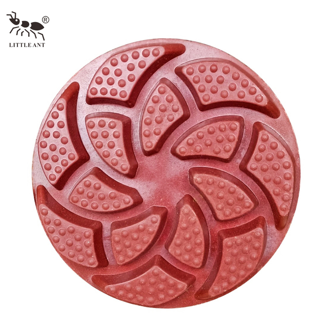 LITTLE ANT NEW 4inch Red Spider 10mm Diamond Concrete Floor Polishing Pads for Cement Stone Terrazzo