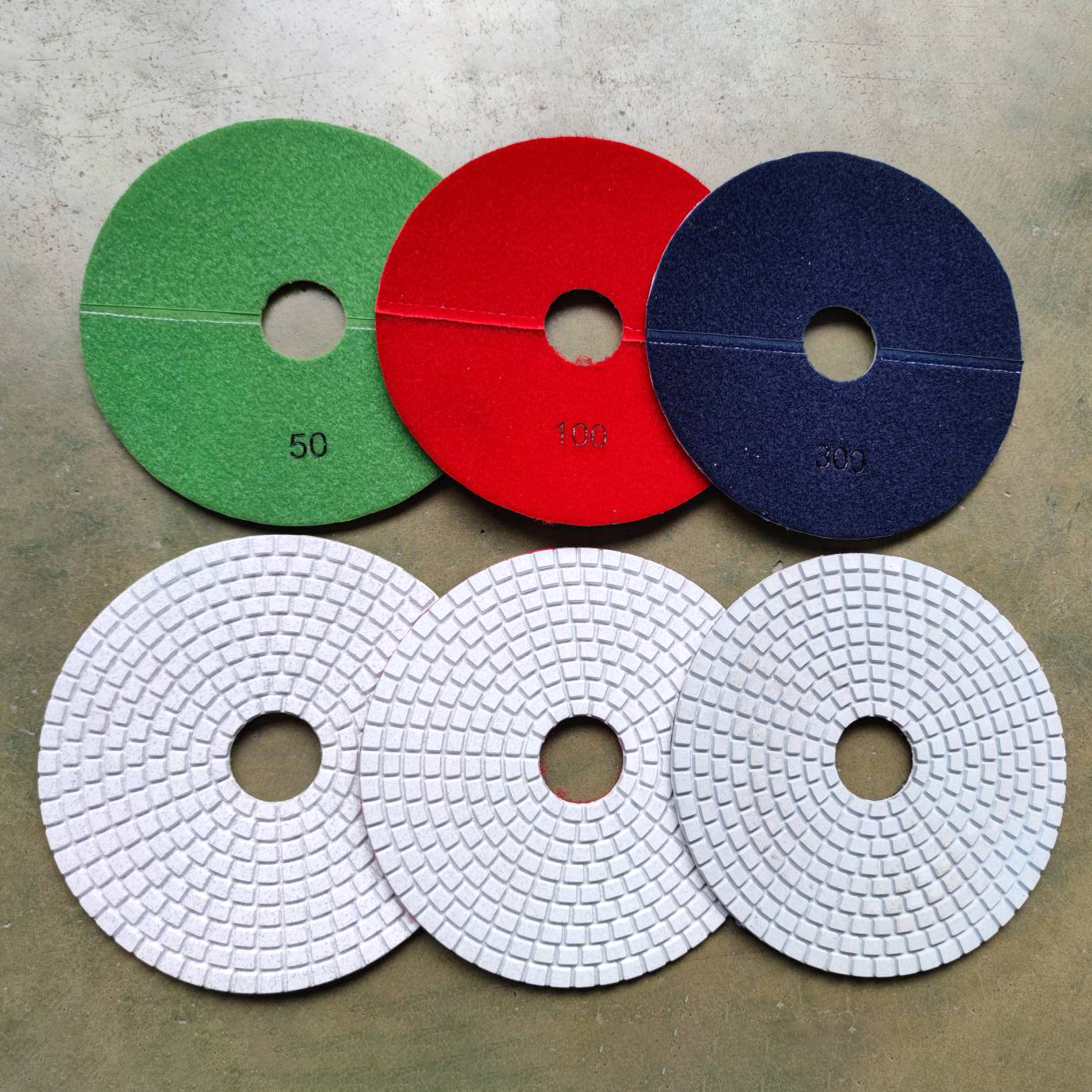LITTLE ANT 200mm 8inch Resin Floor Polishing Pad for Stone Granite Marble Terrazzo Quartz